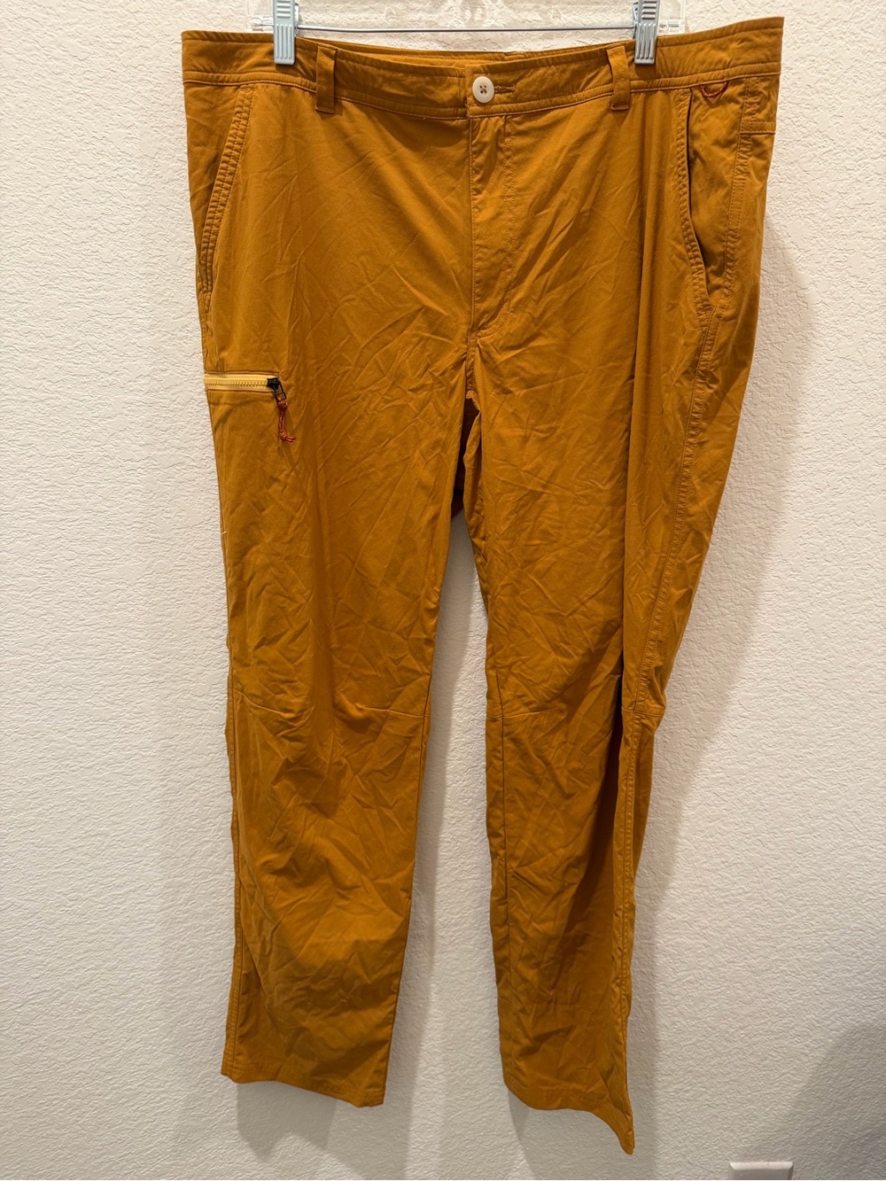 REI Co-op Savanna Trails Hiking Pants Mens 40x32 Mustard Yellow‎ Ochre Trekking